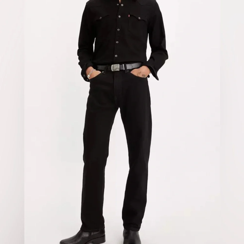 Levi's 505 Men's Straight Black Jeans